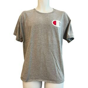 Champion Men’s Large Gray T Shirt Champion C Logo Graphic Authentic Athleticwear